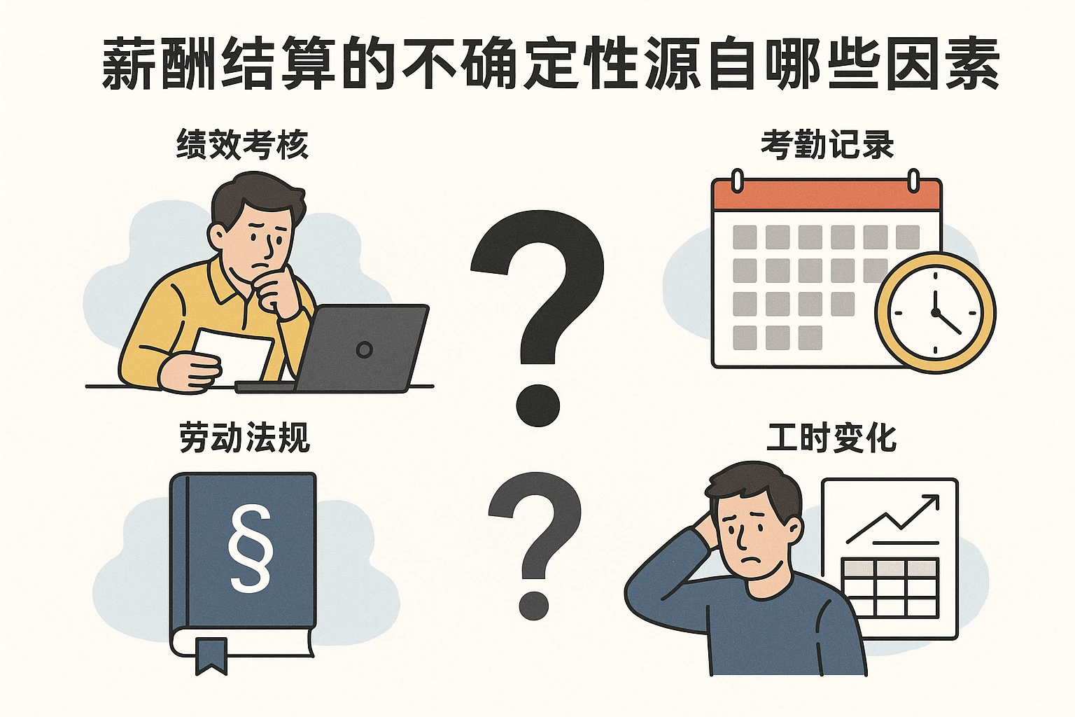 2. 薪酬结算的不确定性源自哪些因素