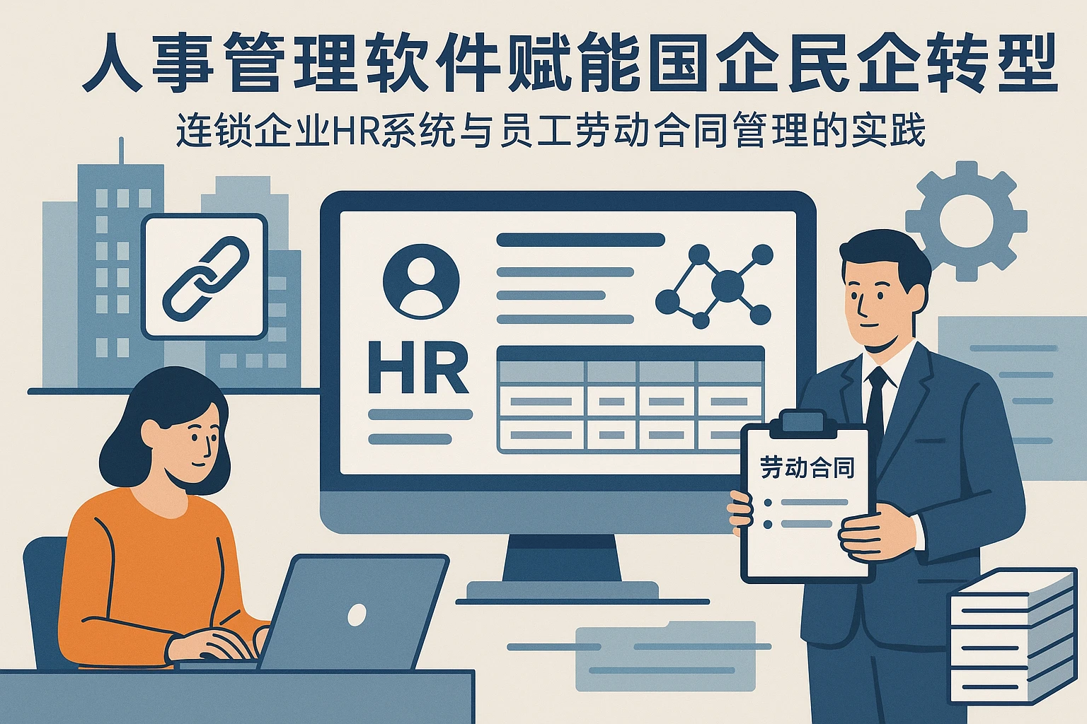 人事管理软件赋能国企民企转型：连锁企业HR系统与员工劳动合同管理的实践