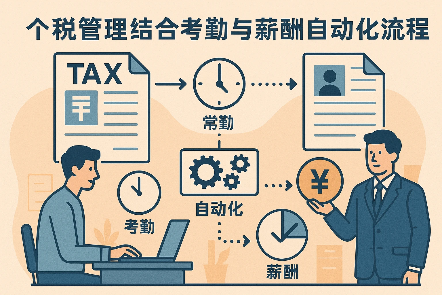 个税管理结合考勤与薪酬自动化流程