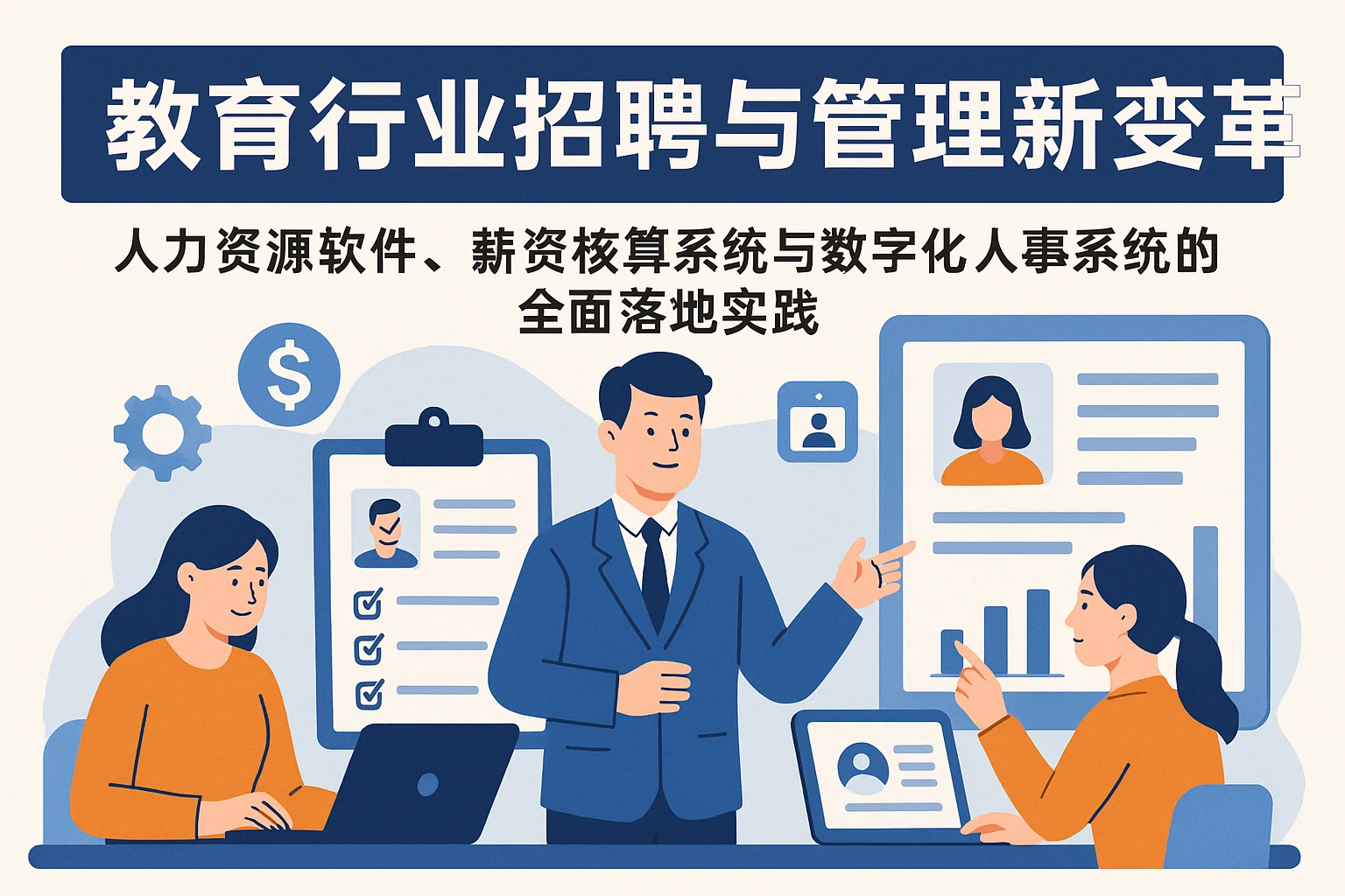 教育行业招聘与管理新变革：人力资源软件、薪资核算系统与数字化人事系统的全面落地实践