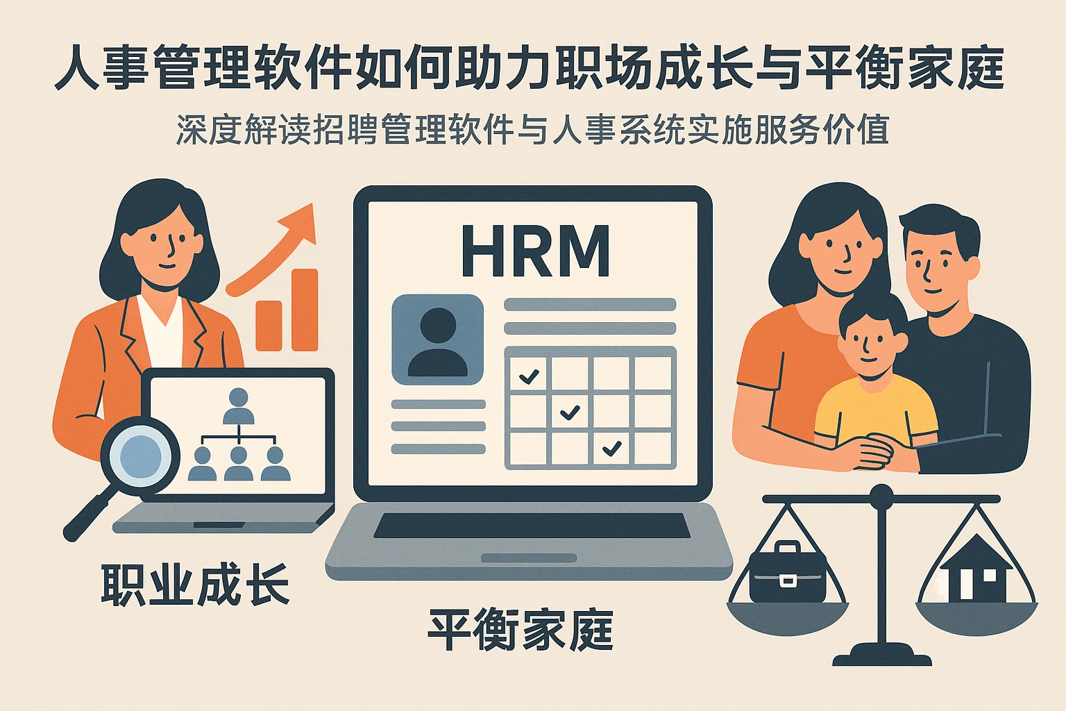 人事管理软件如何助力职场成长与平衡家庭——深度解读招聘管理软件与人事系统实施服务价值