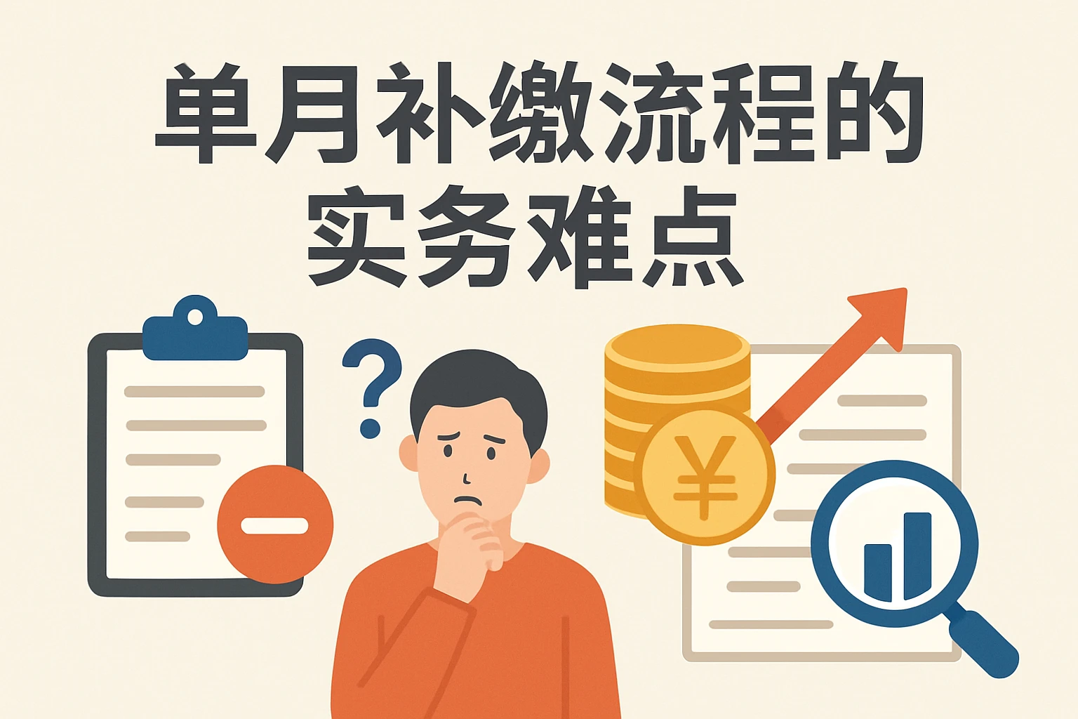 单月补缴流程的实务难点