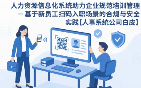 人力资源信息化系统助力企业规范培训管理 —— 基于新员工扫码入职场景的合规与安全实践【人事系统公司白皮书】