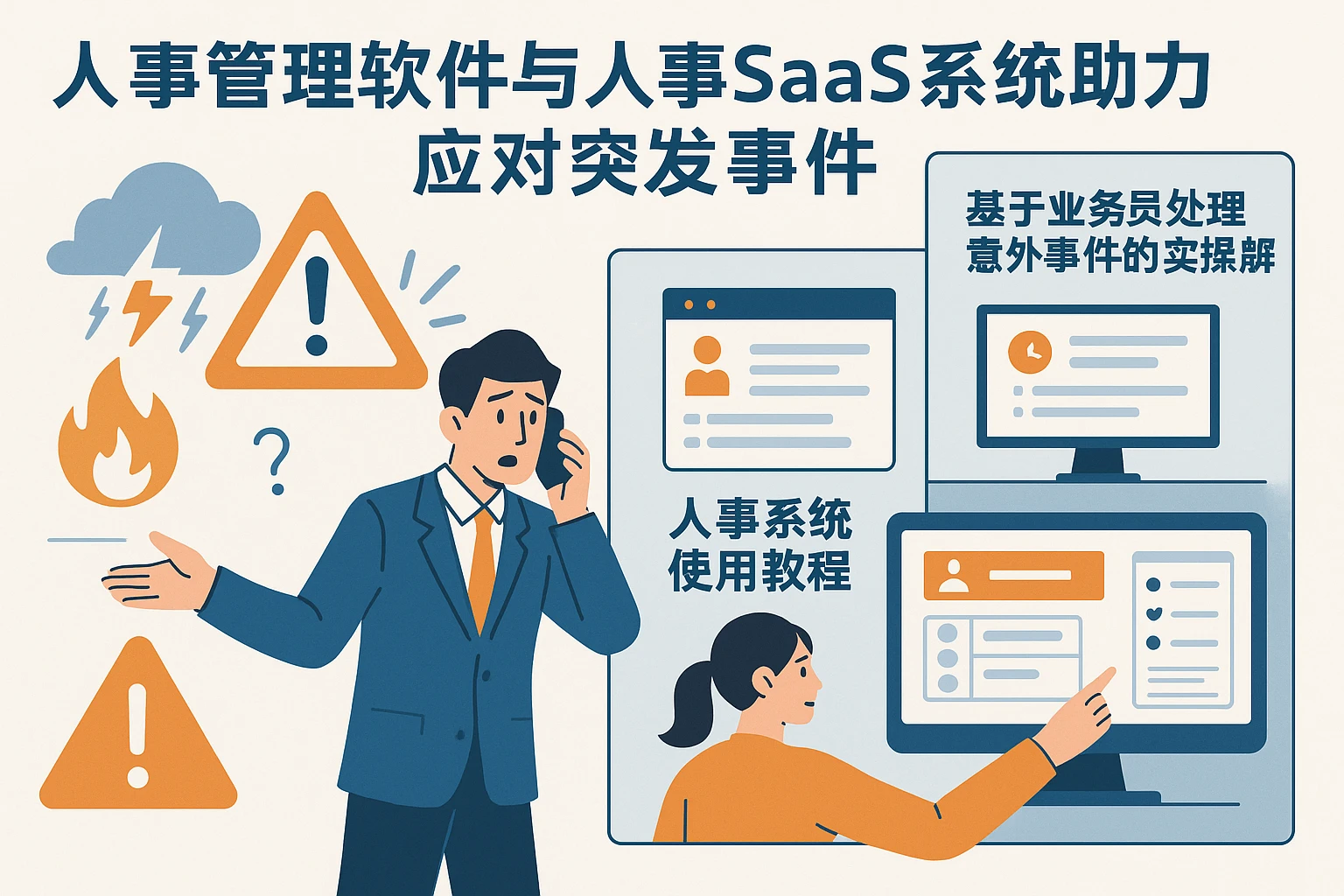 人事管理软件与人事SaaS系统助力应对突发事件——基于业务员处理意外事件的实操解析与人事系统使用教程