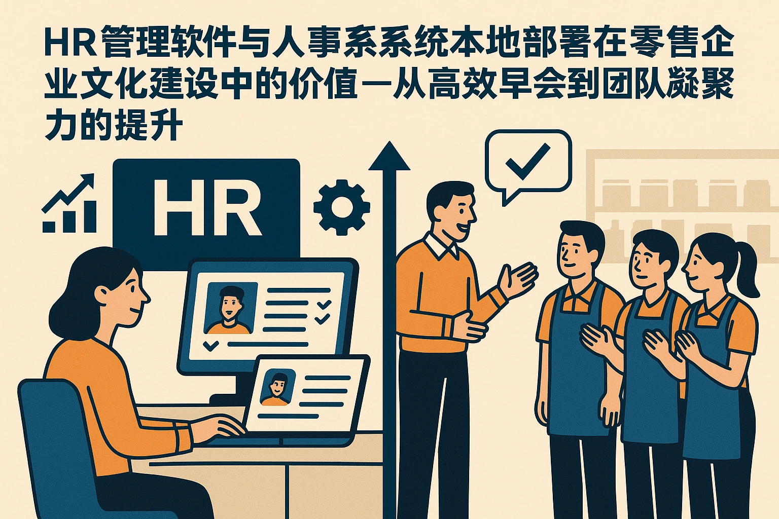 HR管理软件与人事系统本地部署在零售企业文化建设中的价值——从高效早会到团队凝聚力的提升
