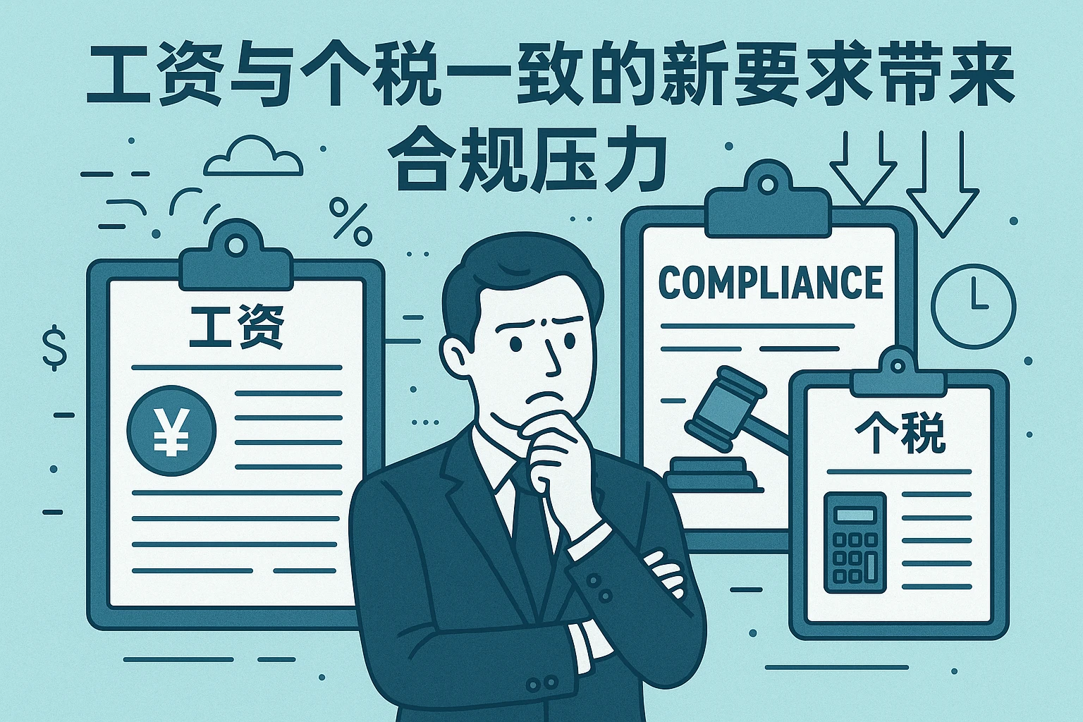 工资与个税一致的新要求带来的合规压力