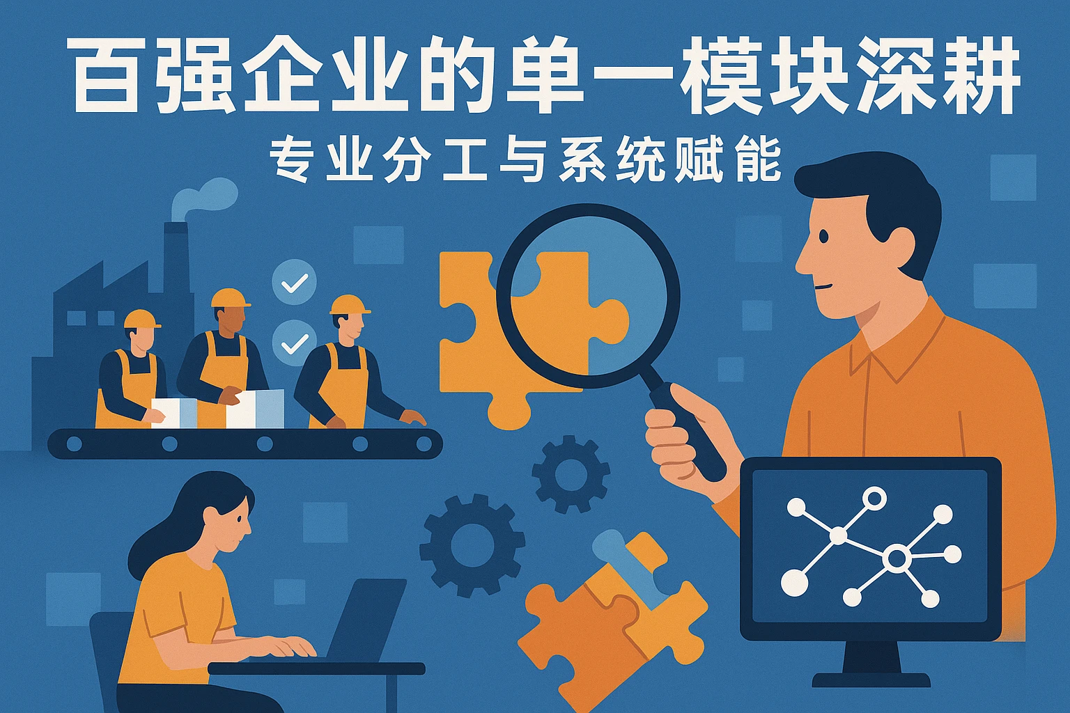百强企业的单一模块深耕：专业分工与系统赋能