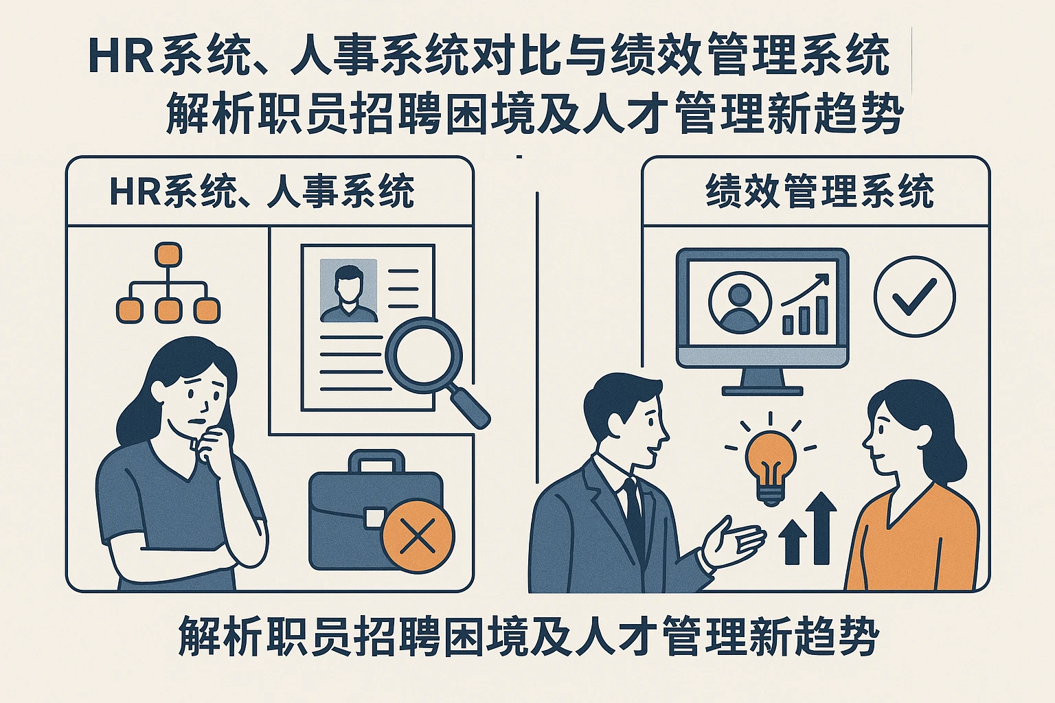 HR系统、人事系统对比与绩效管理系统 | 解析职员招聘困境及人才管理新趋势
