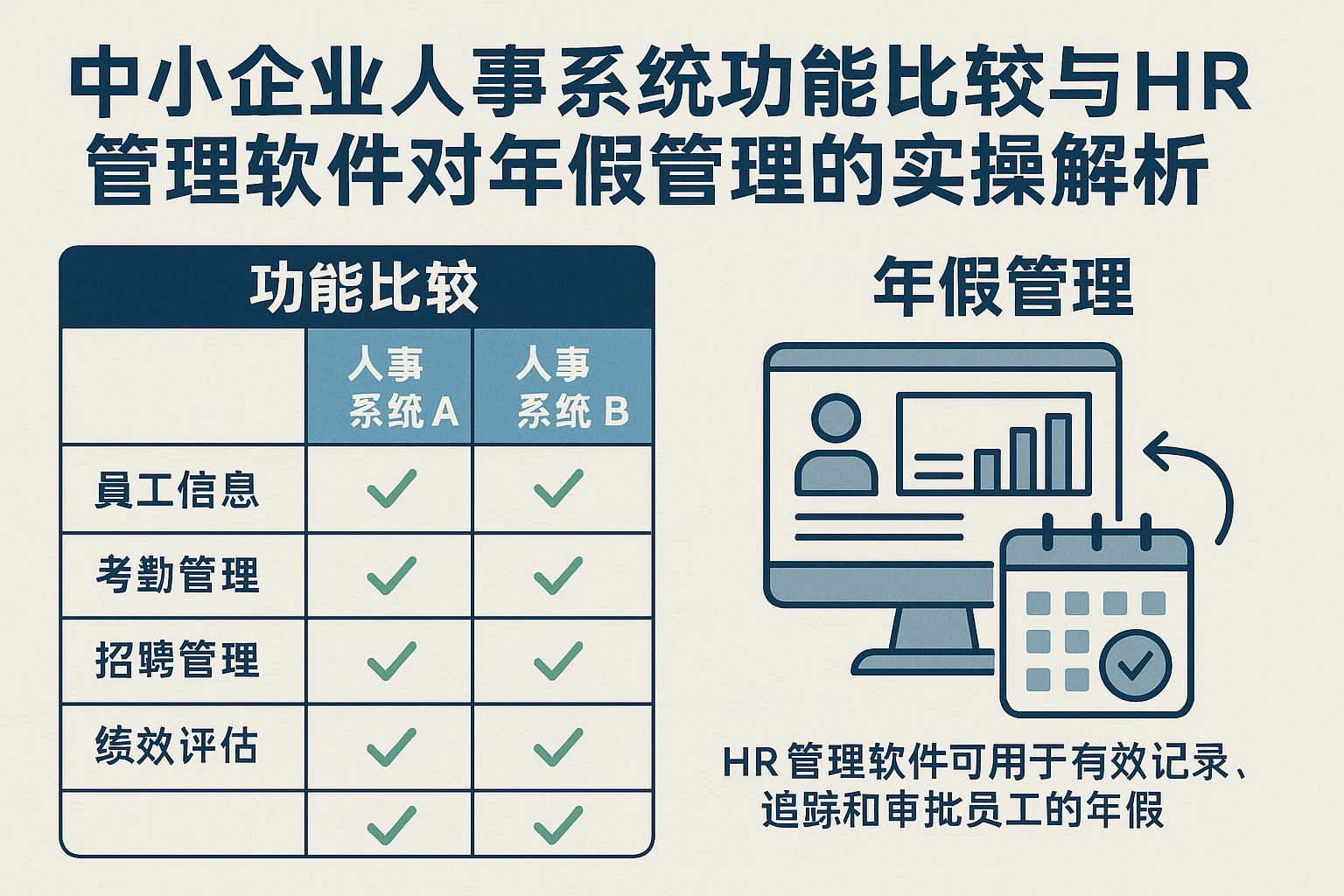 中小企业人事系统功能比较与HR管理软件对年假管理的实操解析