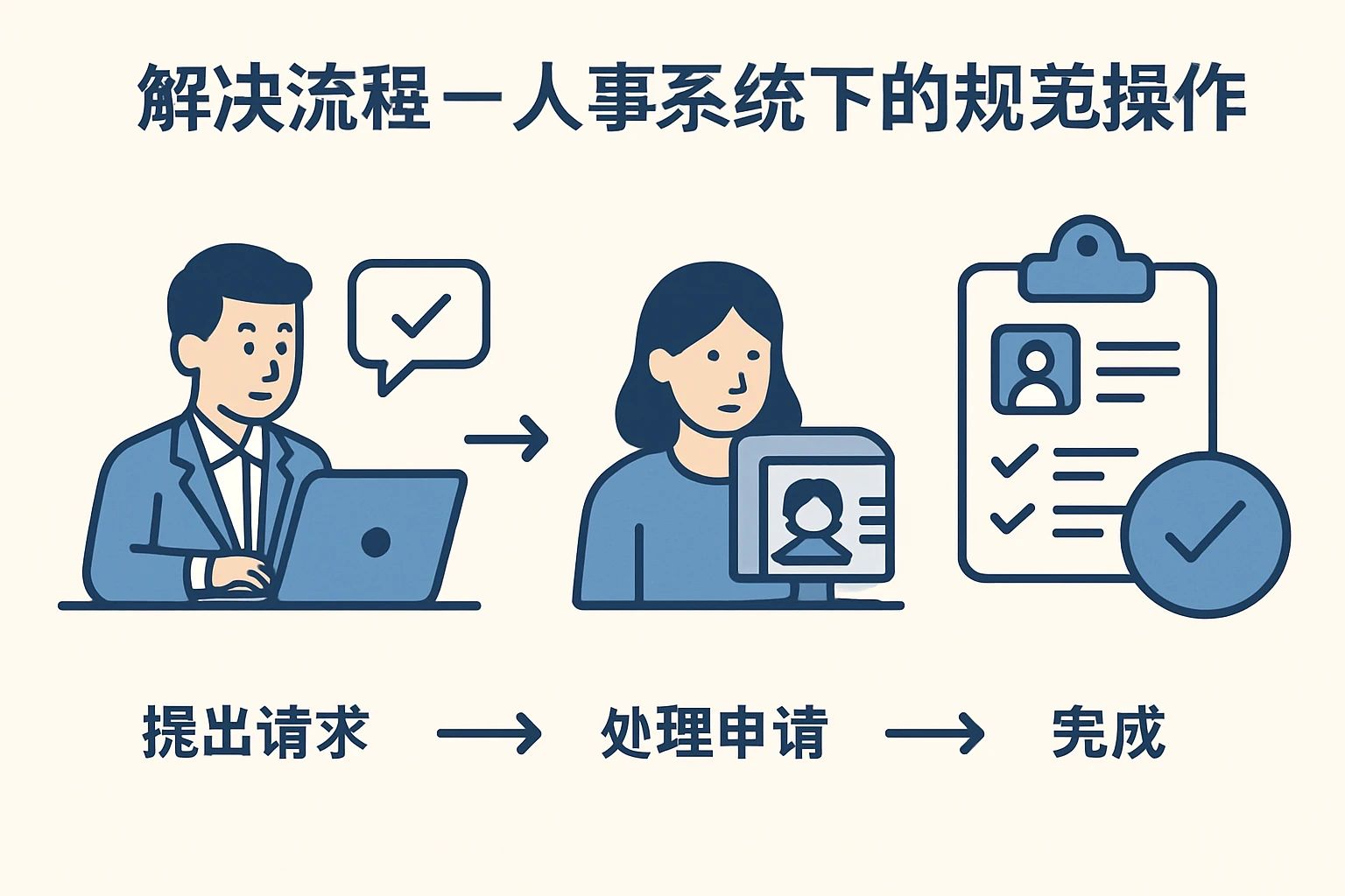 解决流程——人事系统下的规范操作
