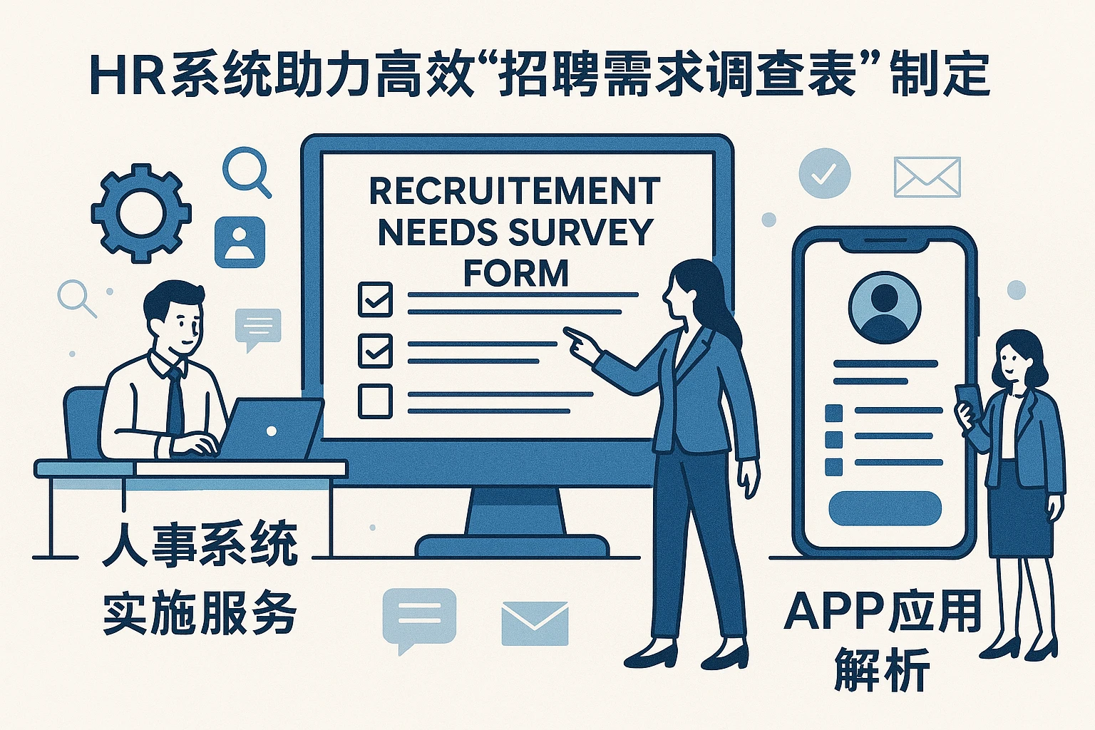 HR系统助力高效“招聘需求调查表”制定——人事系统实施服务与APP应用解析