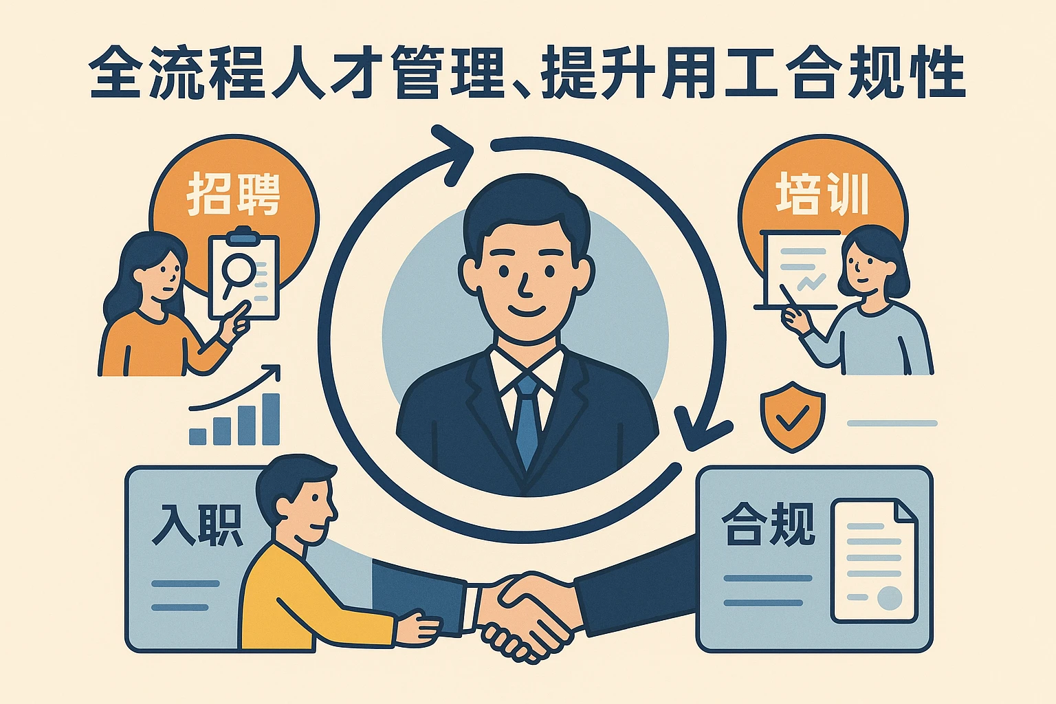 全流程人才管理、提升用工合规性
