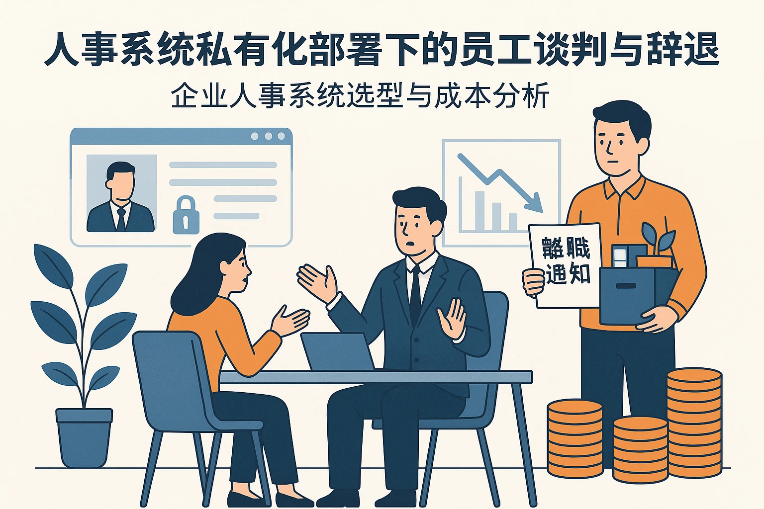 人事系统私有化部署下的员工谈判与辞退管理——企业人事系统选型与成本分析