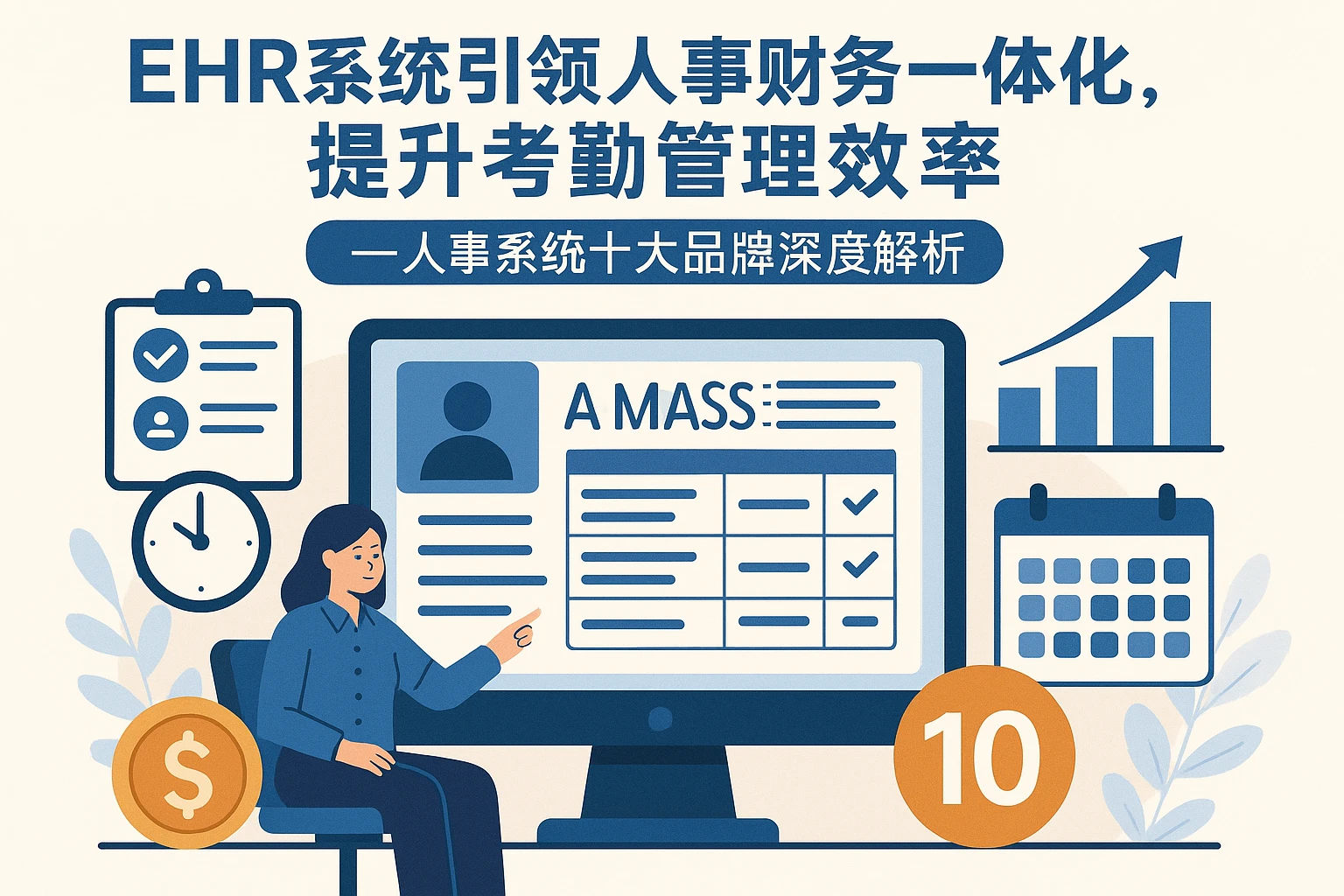 EHR系统引领人事财务一体化，提升考勤管理效率——人事系统十大品牌深度解析