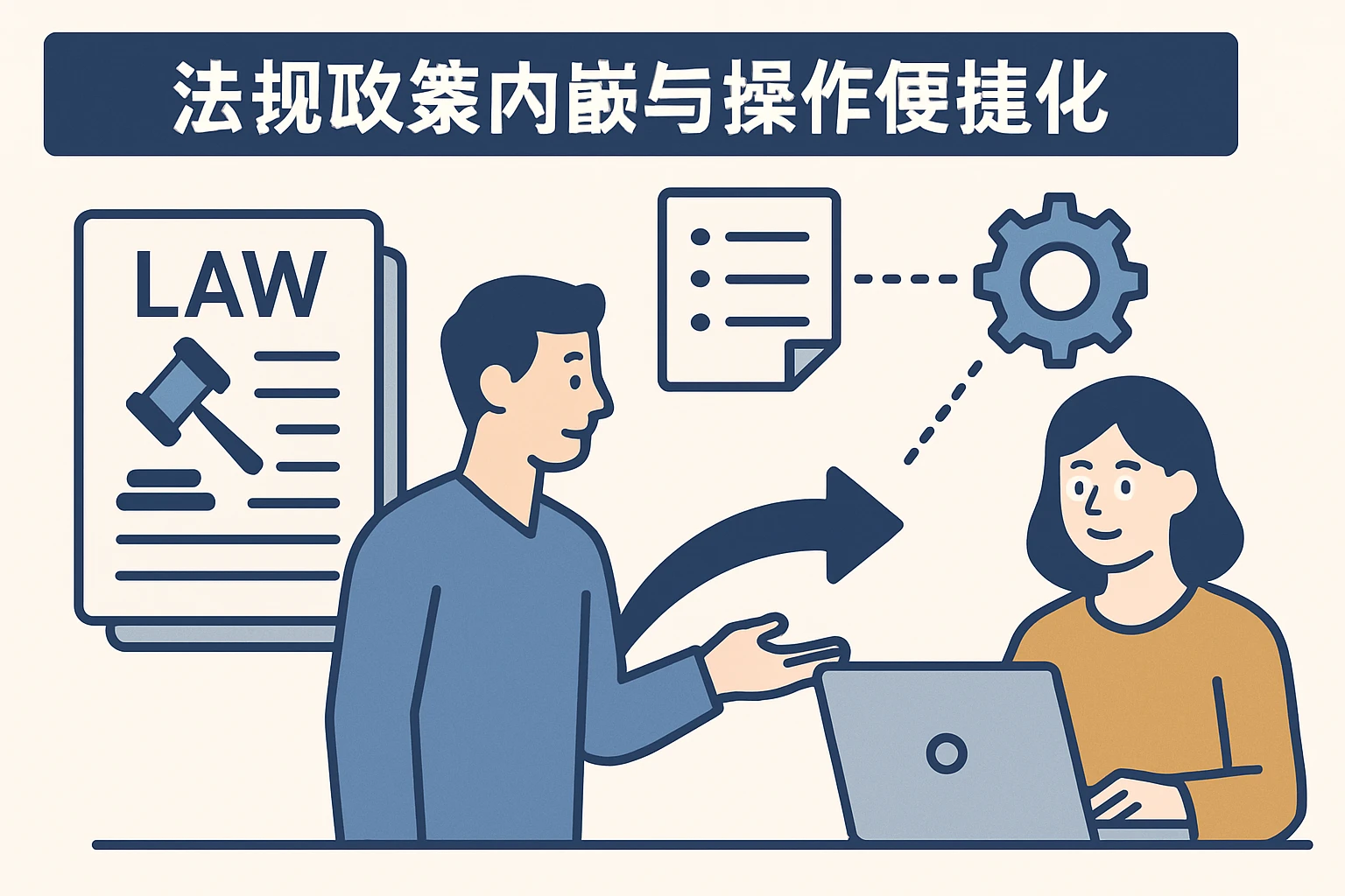 法规政策内嵌与操作便捷化