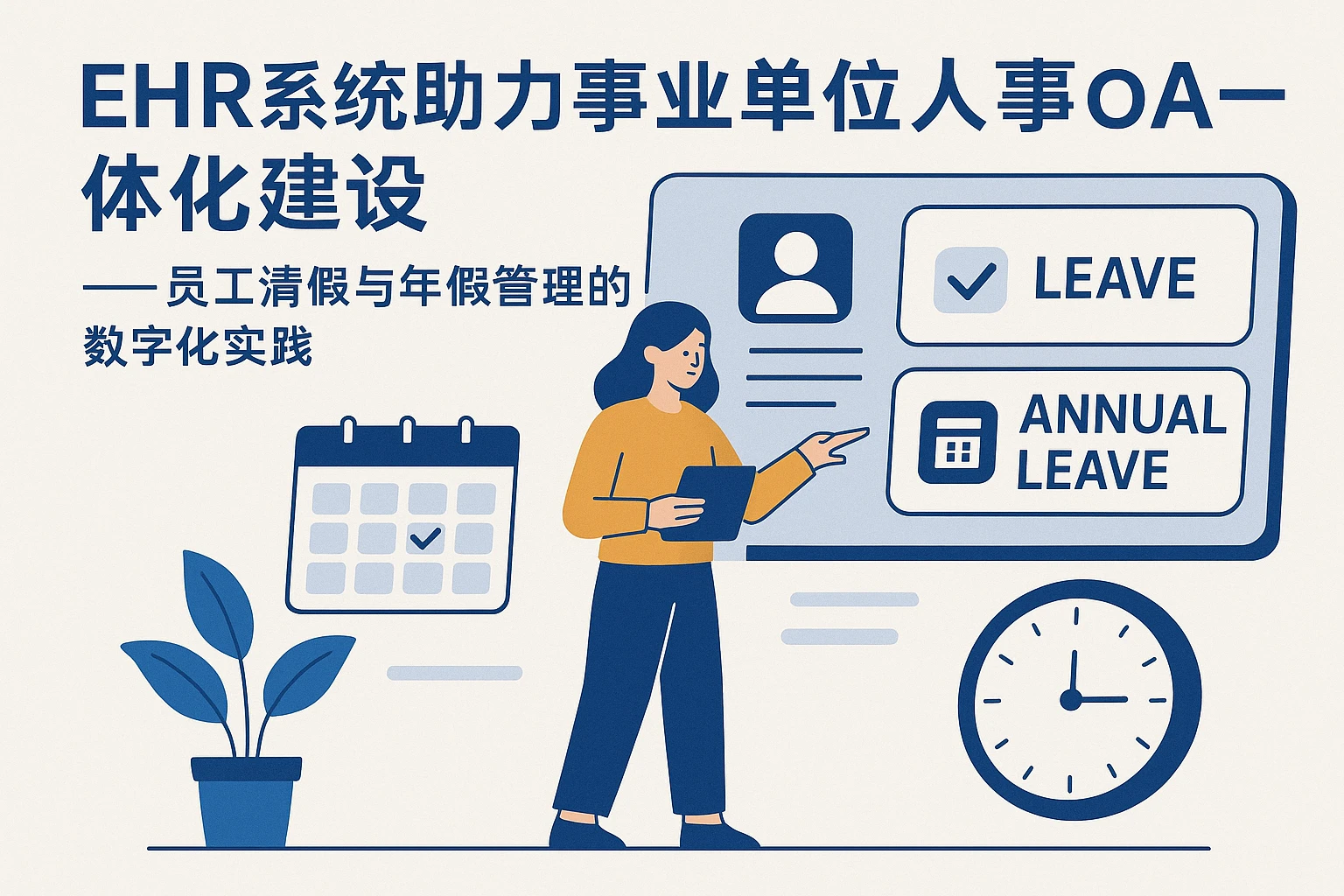 EHR系统助力事业单位人事OA一体化建设——员工请假与年假管理的数字化实践
