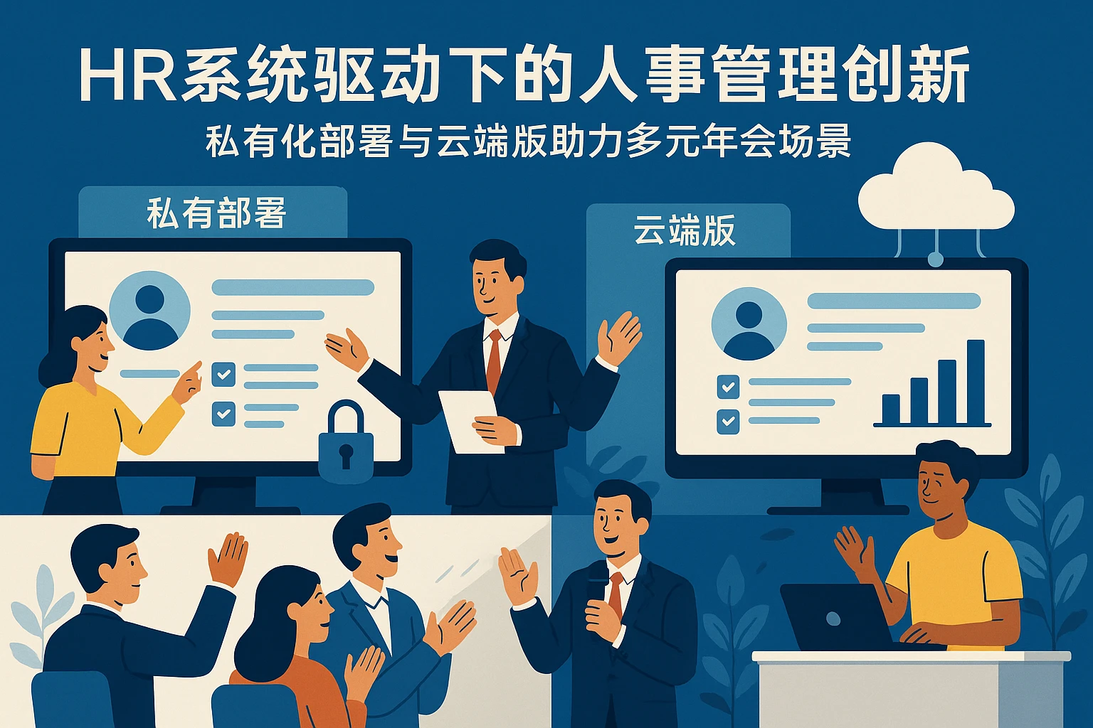 HR系统驱动下的人事管理创新：私有化部署与云端版助力多元年会场景