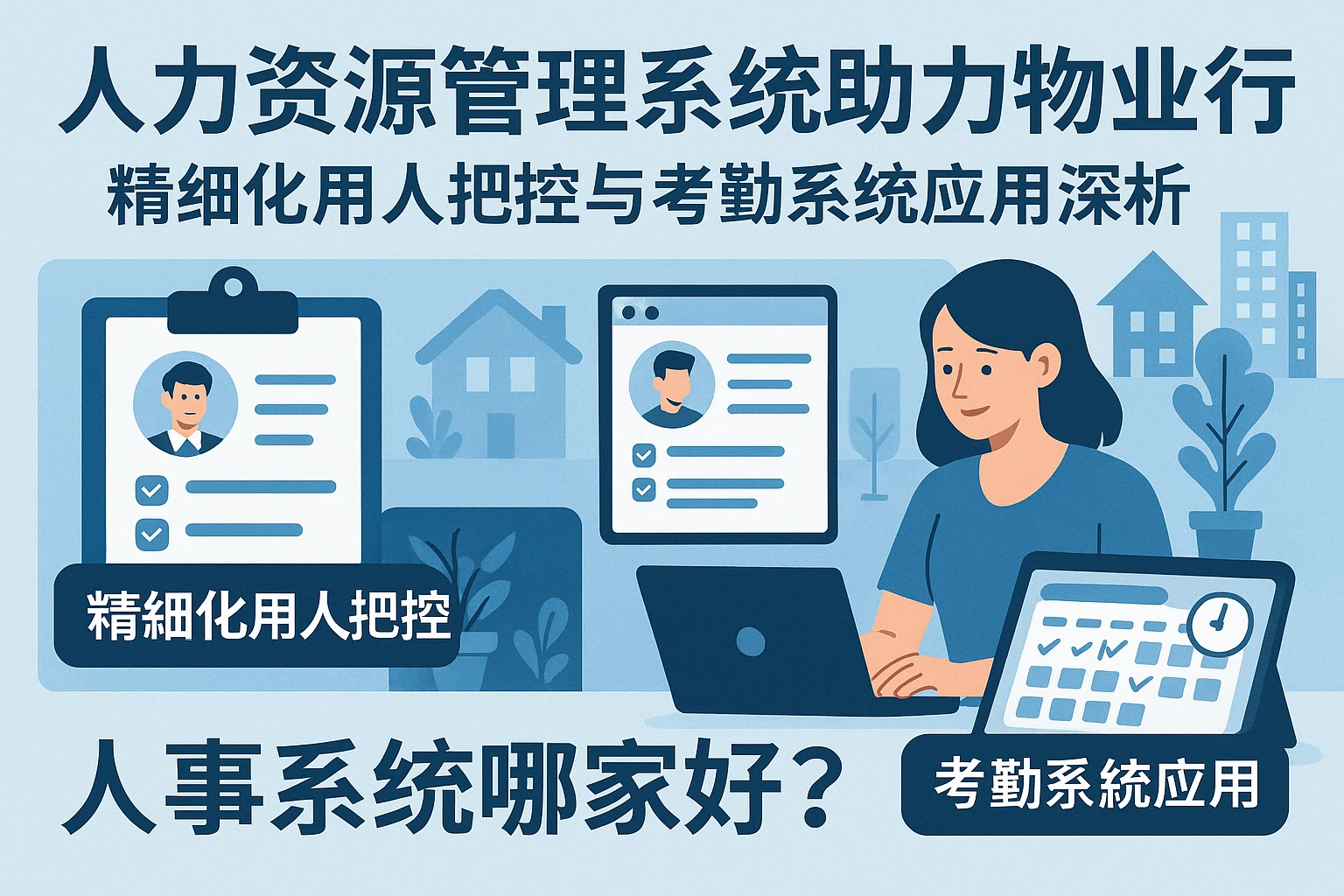 人力资源管理系统助力物业行业：精细化用人把控与考勤系统应用深析——人事系统哪家好？