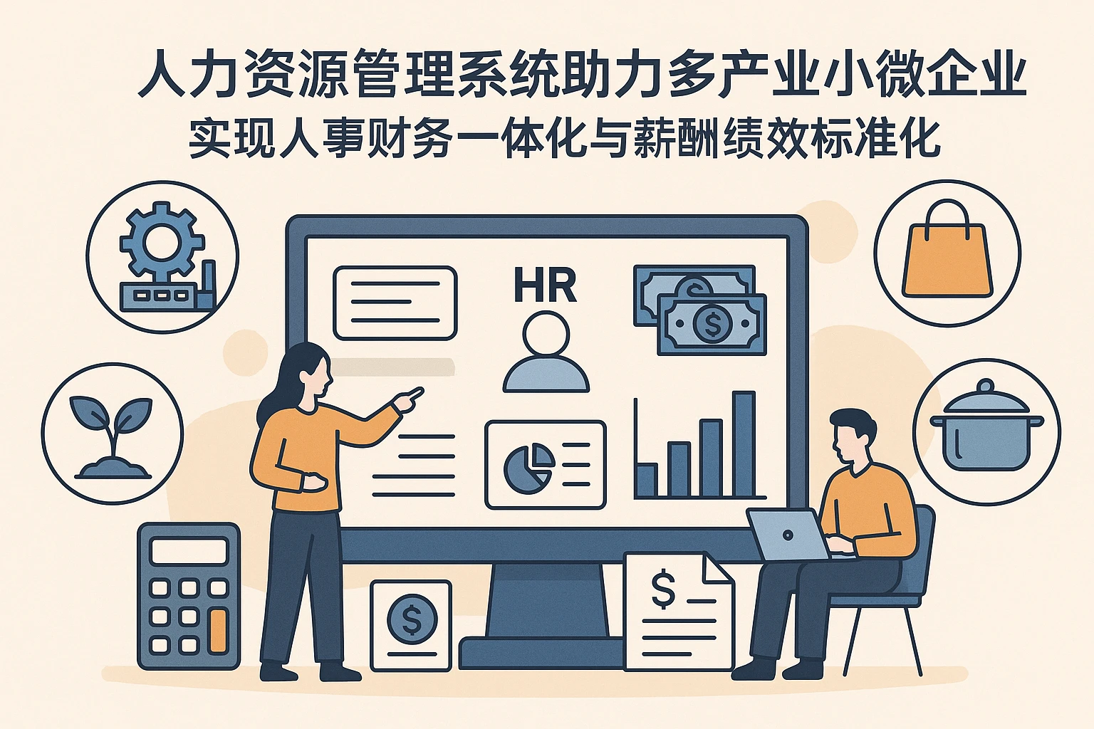 人力资源管理系统助力多产业小微企业：实现人事财务一体化与薪酬绩效标准化