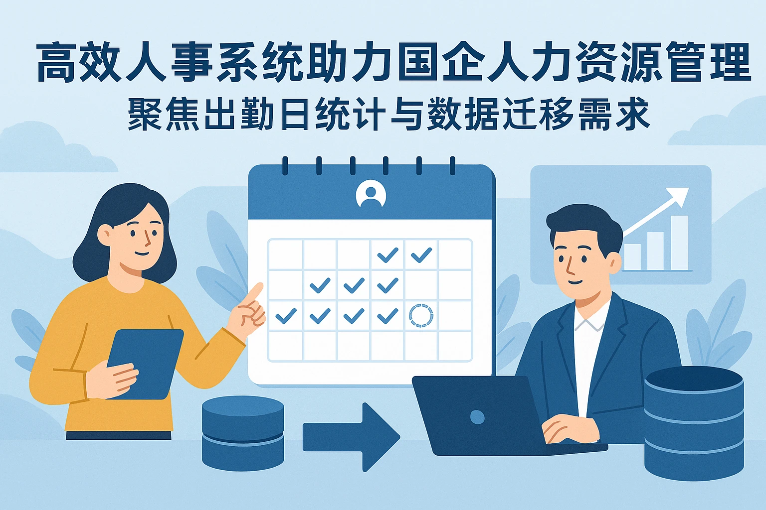 高效人事系统助力国企人力资源管理——聚焦出勤日统计与数据迁移需求