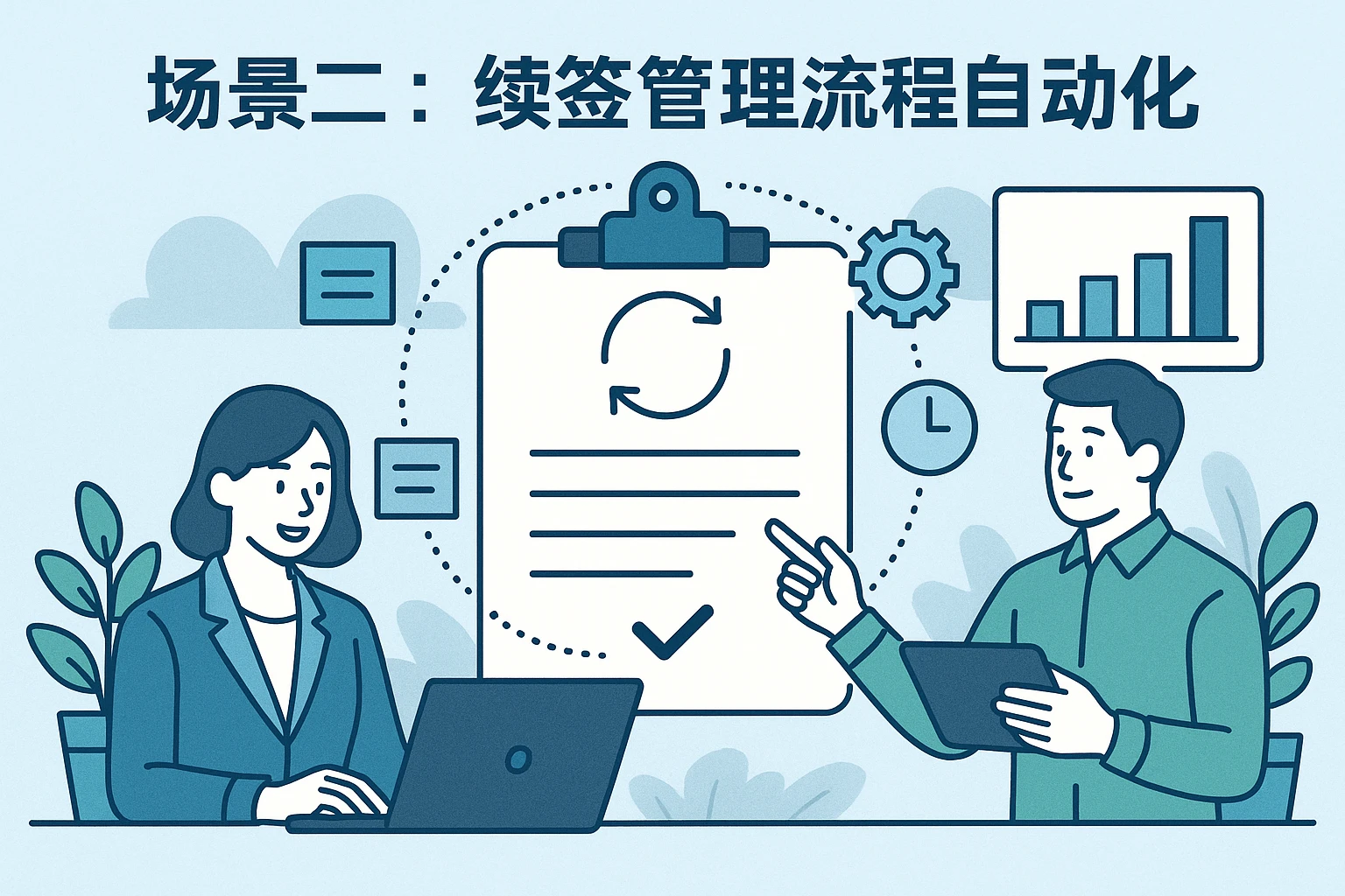 场景二：续签管理流程自动化