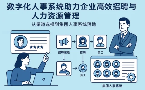 数字化人事系统助力企业高效招聘与人力资源管理——从渠道选择到集团人事系统落地