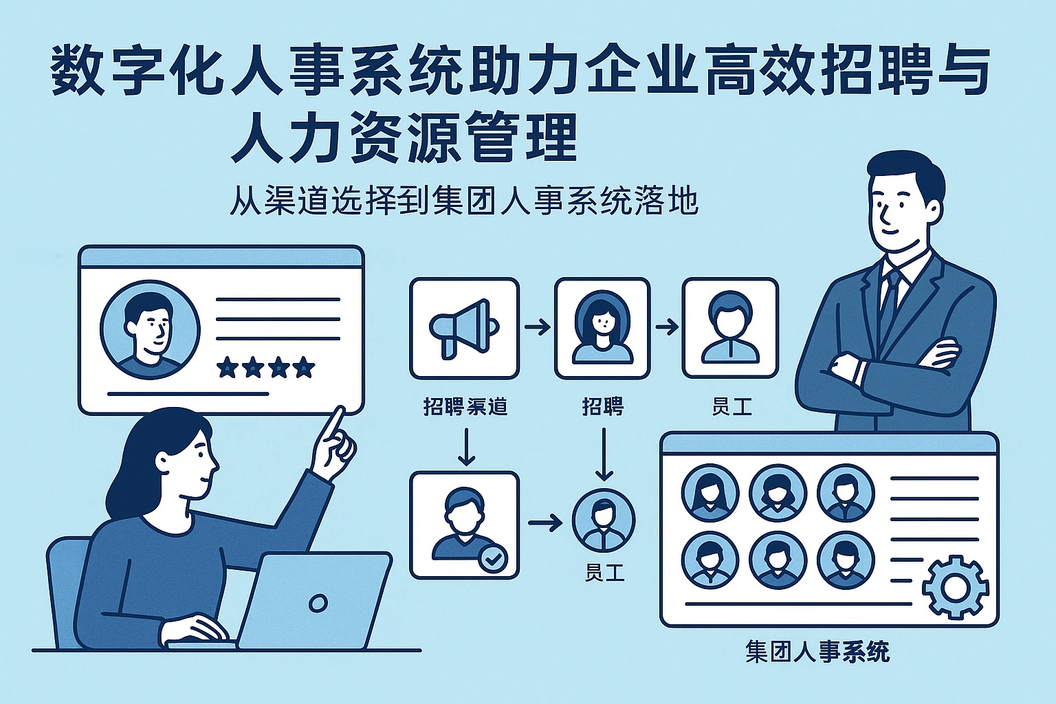 数字化人事系统助力企业高效招聘与人力资源管理——从渠道选择到集团人事系统落地