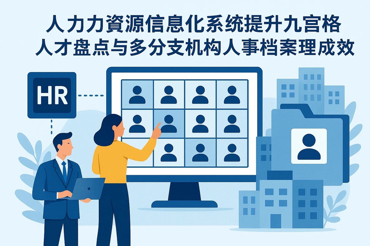 人力资源信息化系统提升九宫格人才盘点与多分支机构人事档案管理成效