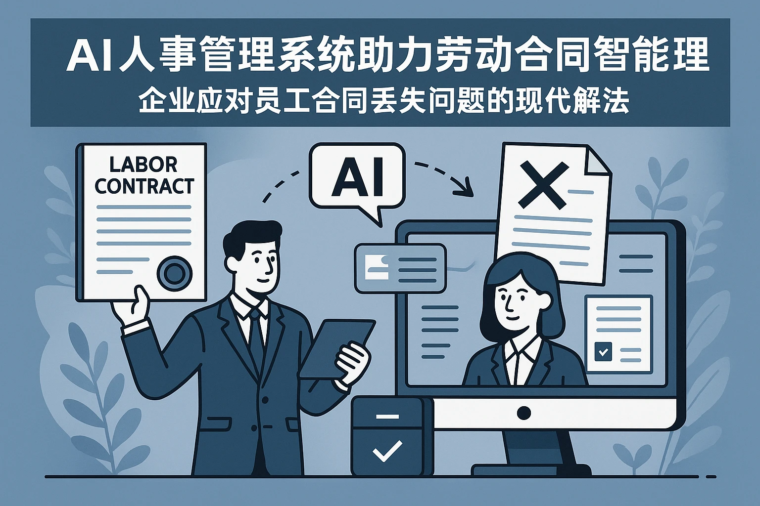 AI人事管理系统助力劳动合同智能管理—企业应对员工合同丢失问题的现代解法