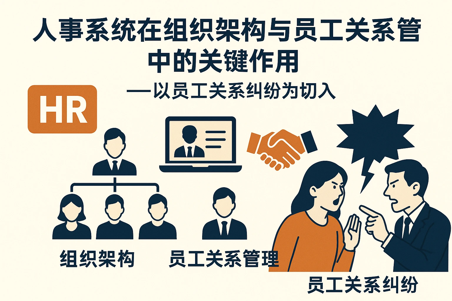 人事系统在组织架构与员工关系管理中的关键作用——以员工关系纠纷为切入