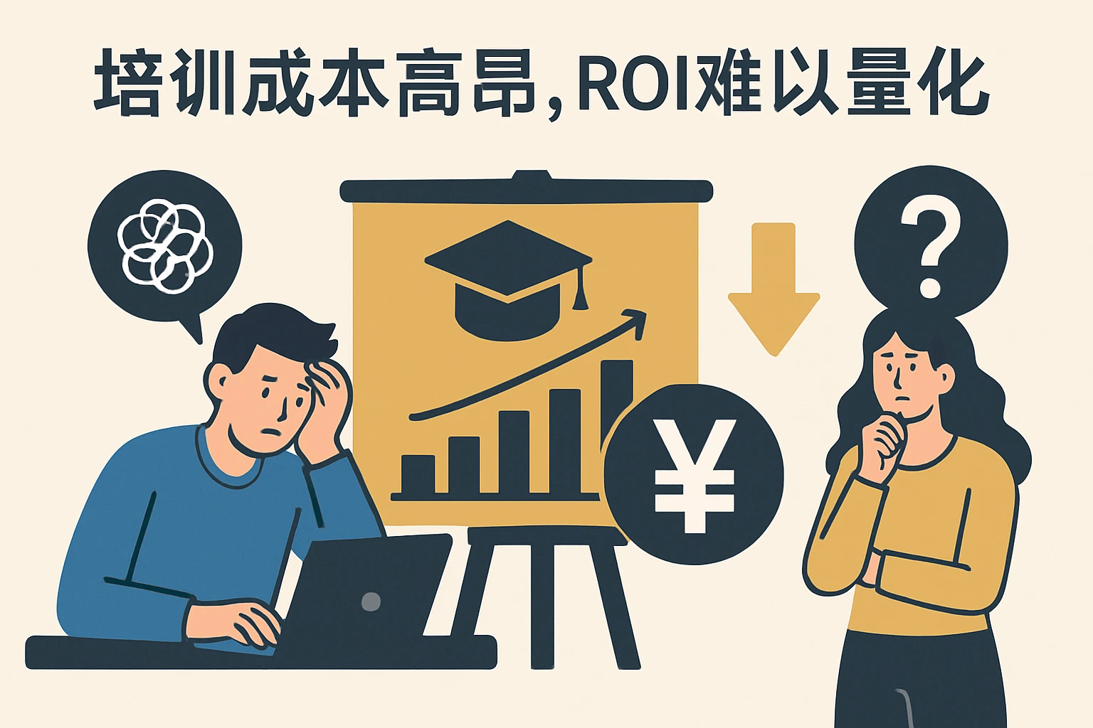 培训成本高昂，ROI难以量化