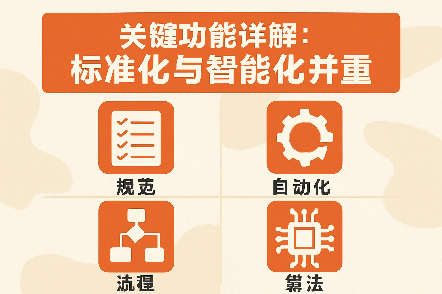 关键功能详解：标准化与智能化并重