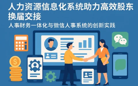 人力资源信息化系统助力高效股东换届交接——人事财务一体化与微信人事系统的创新实践