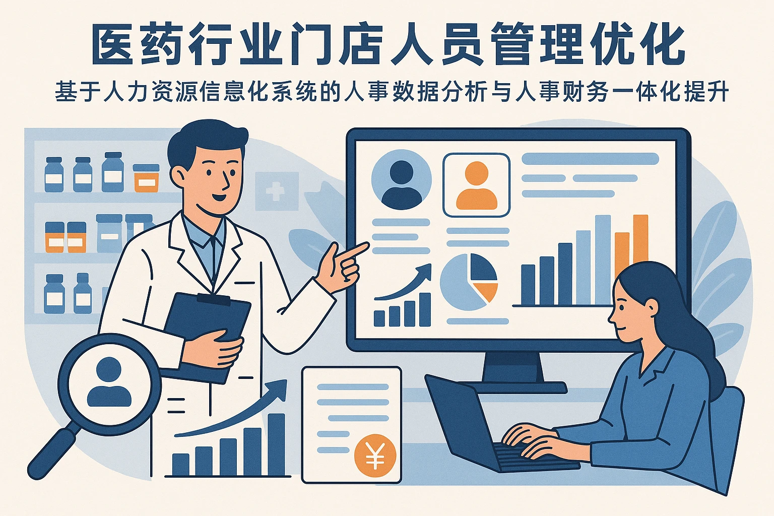 医药行业门店人员管理优化：基于人力资源信息化系统的人事数据分析与人事财务一体化提升策略