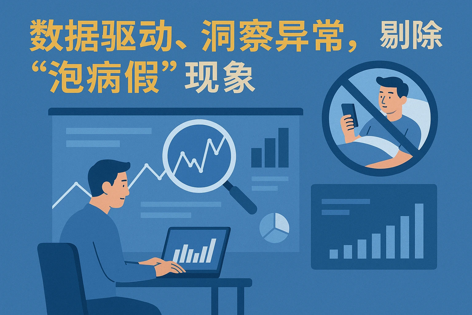 数据驱动，洞察异常，剔除“泡病假”现象