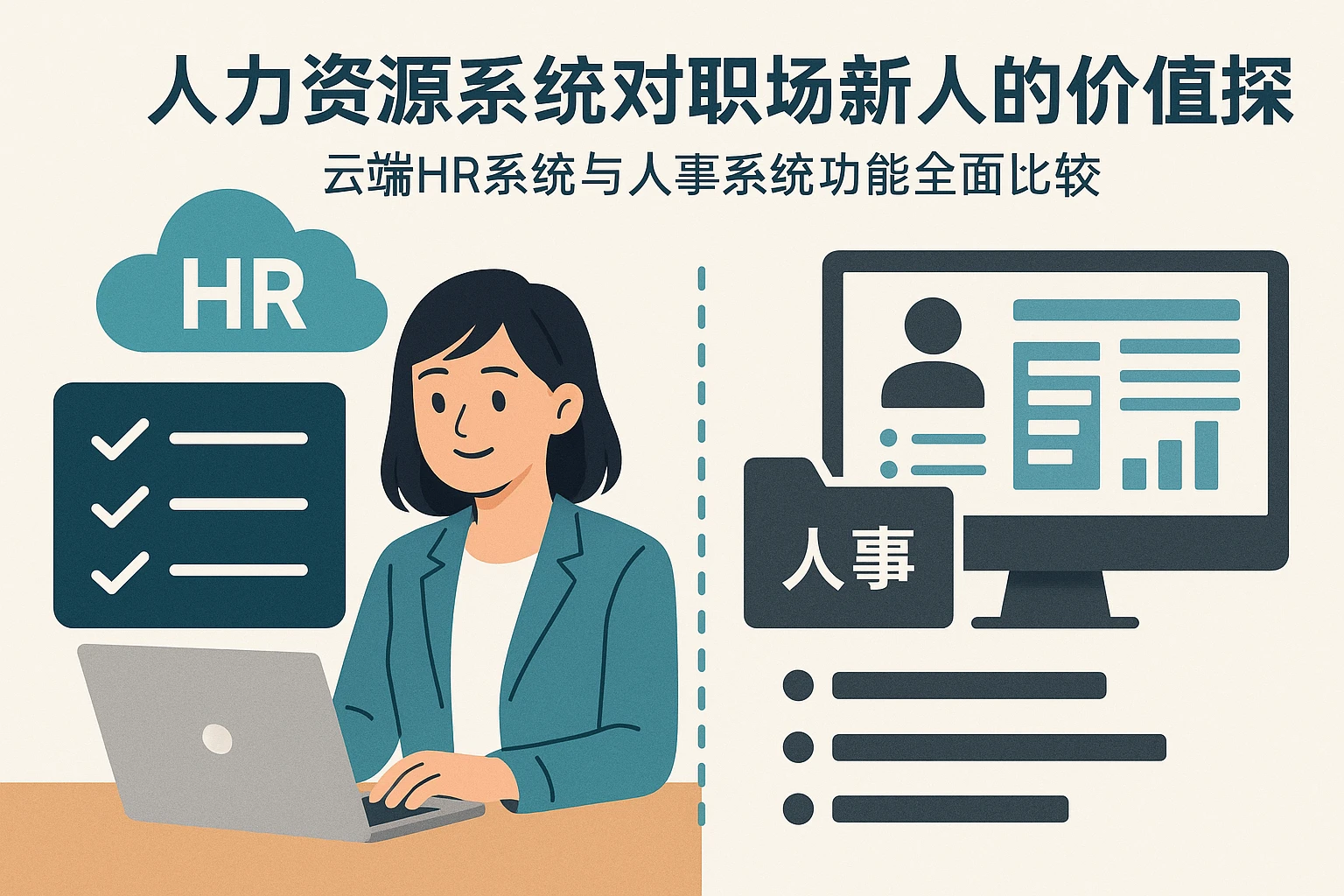 人力资源系统对职场新人的价值探析：云端HR系统与人事系统功能全面比较