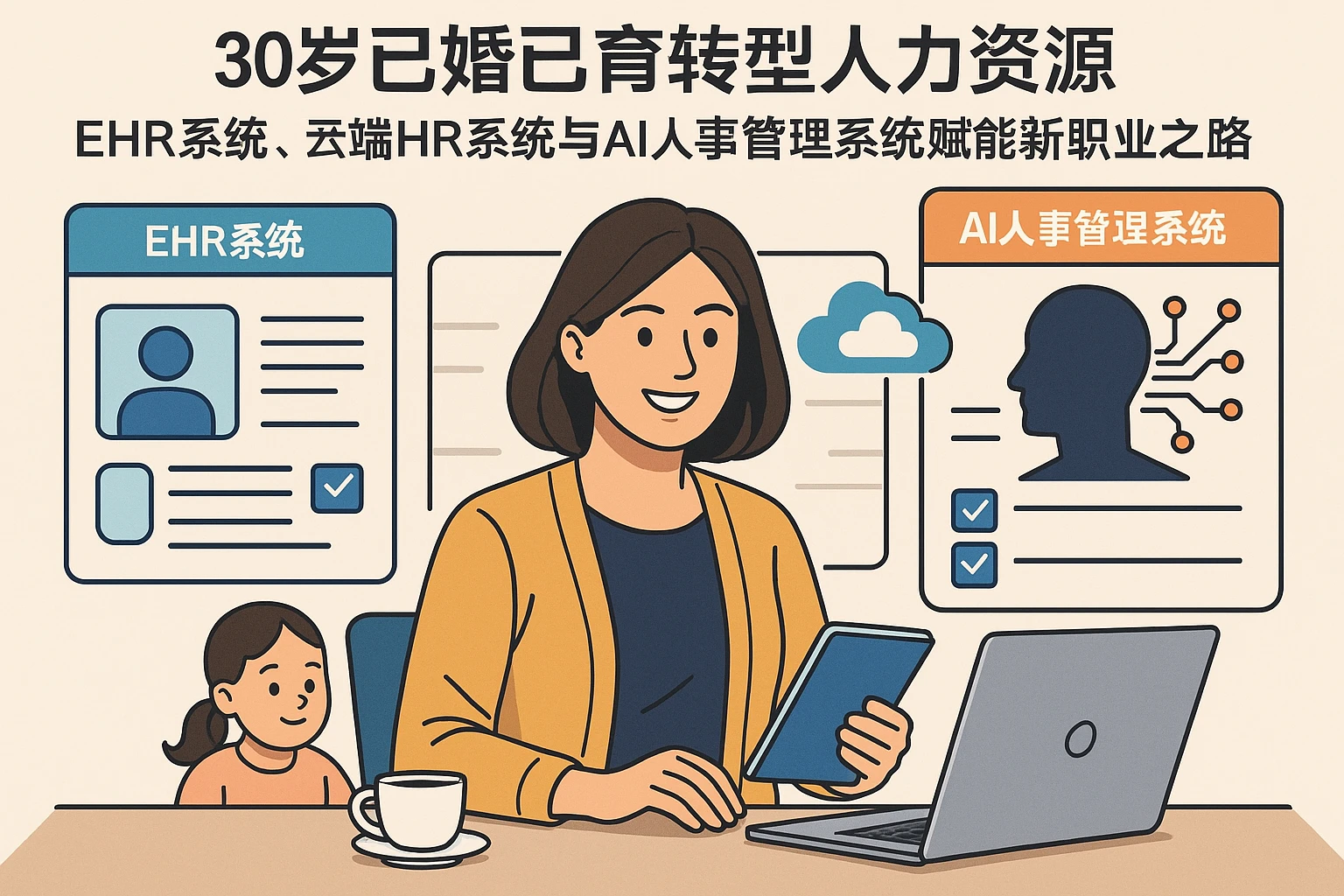 30岁已婚已育转型人力资源，EHR系统、云端HR系统与AI人事管理系统赋能新职业之路
