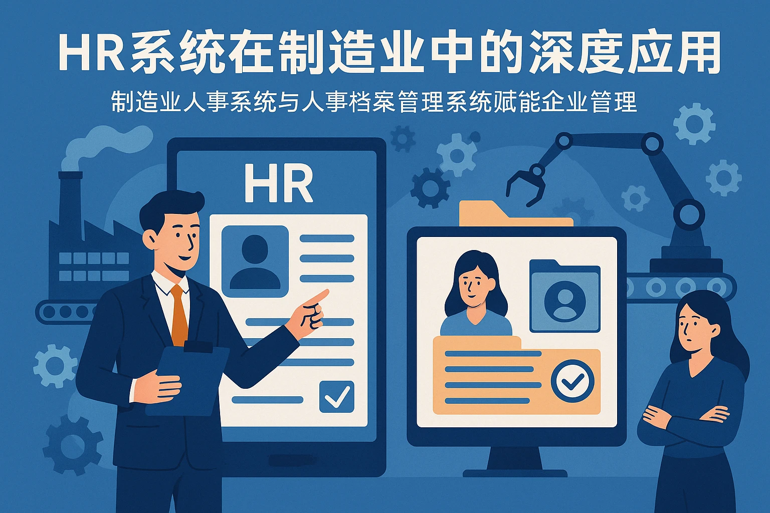 HR系统在制造业中的深度应用：制造业人事系统与人事档案管理系统赋能企业管理