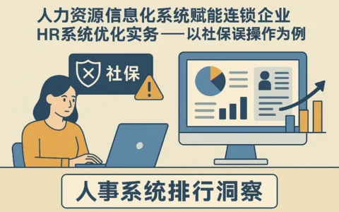 人力资源信息化系统赋能连锁企业HR系统优化实务——以社保误操作为例｜人事系统排行榜洞察
