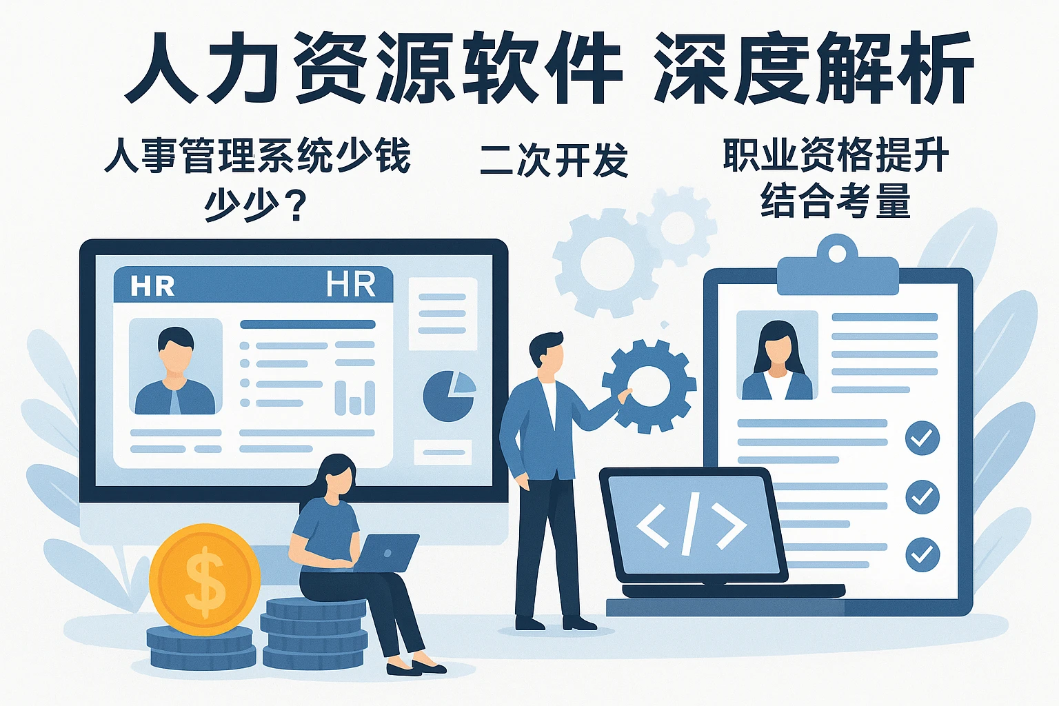 人力资源软件深度解析：人事管理系统多少钱、二次开发与职业资格提升的结合考量