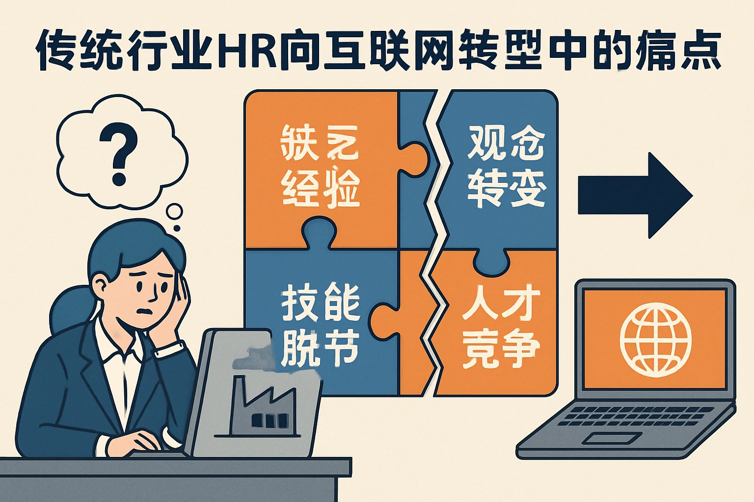 传统行业HR向互联网转型中的痛点