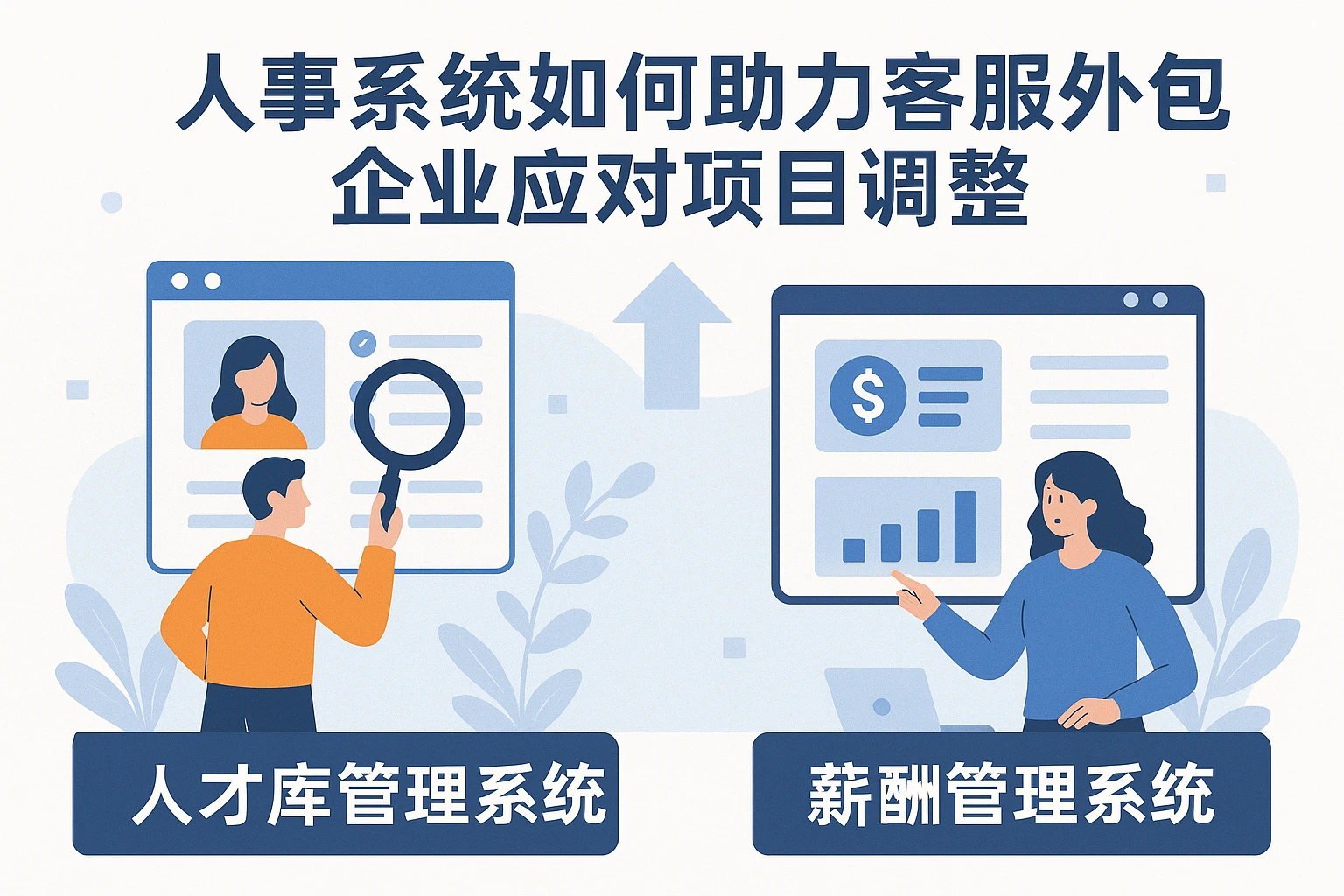 人事系统如何助力客服外包企业应对项目调整：人才库管理系统与薪酬管理系统的深度应用