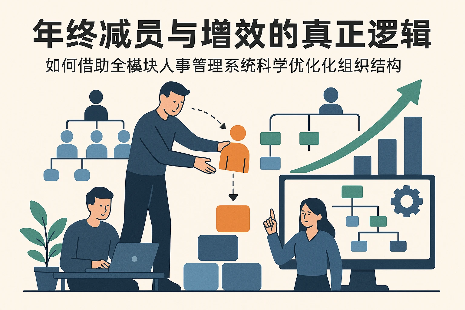 年终减员与增效的真正逻辑——如何借助全模块人事管理系统科学优化组织结构