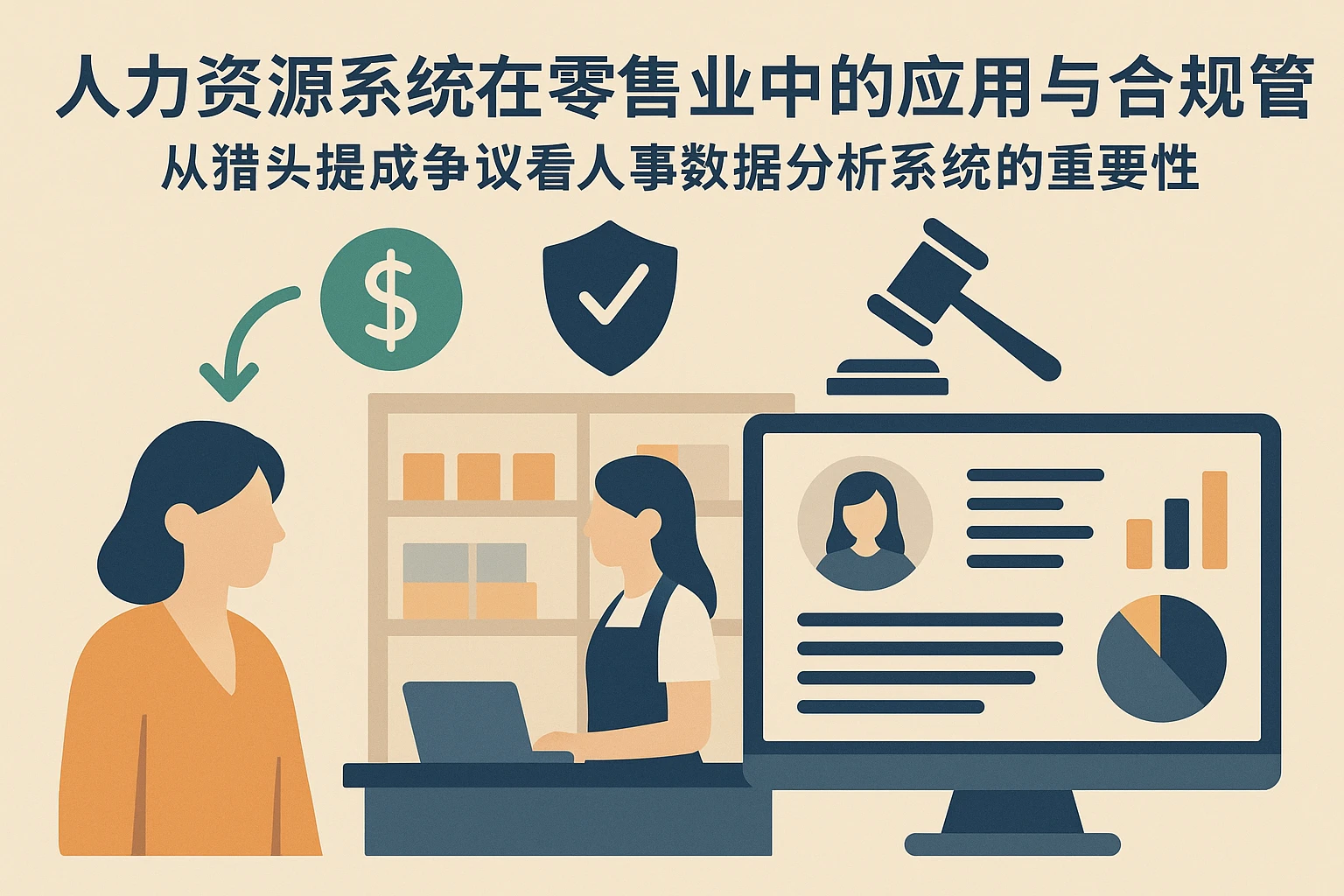 人力资源系统在零售业中的应用与合规管理：从猎头提成争议看人事数据分析系统的重要性