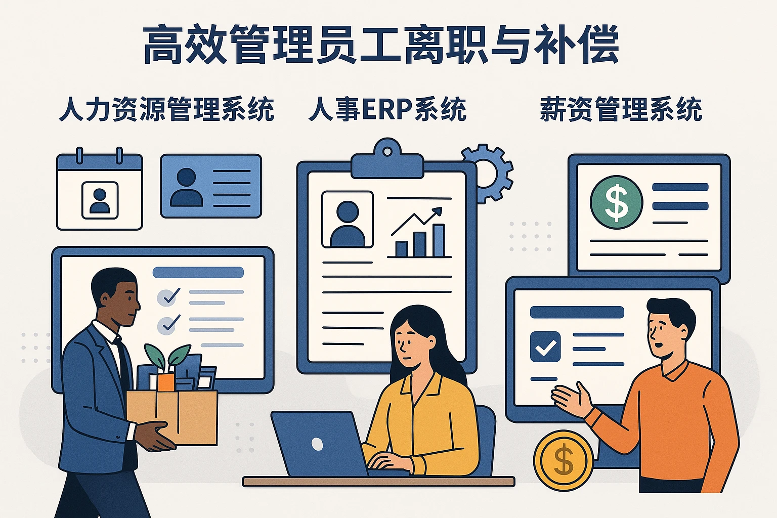 高效管理员工离职与补偿：人力资源管理系统、人事ERP系统与薪资管理系统的价值解析