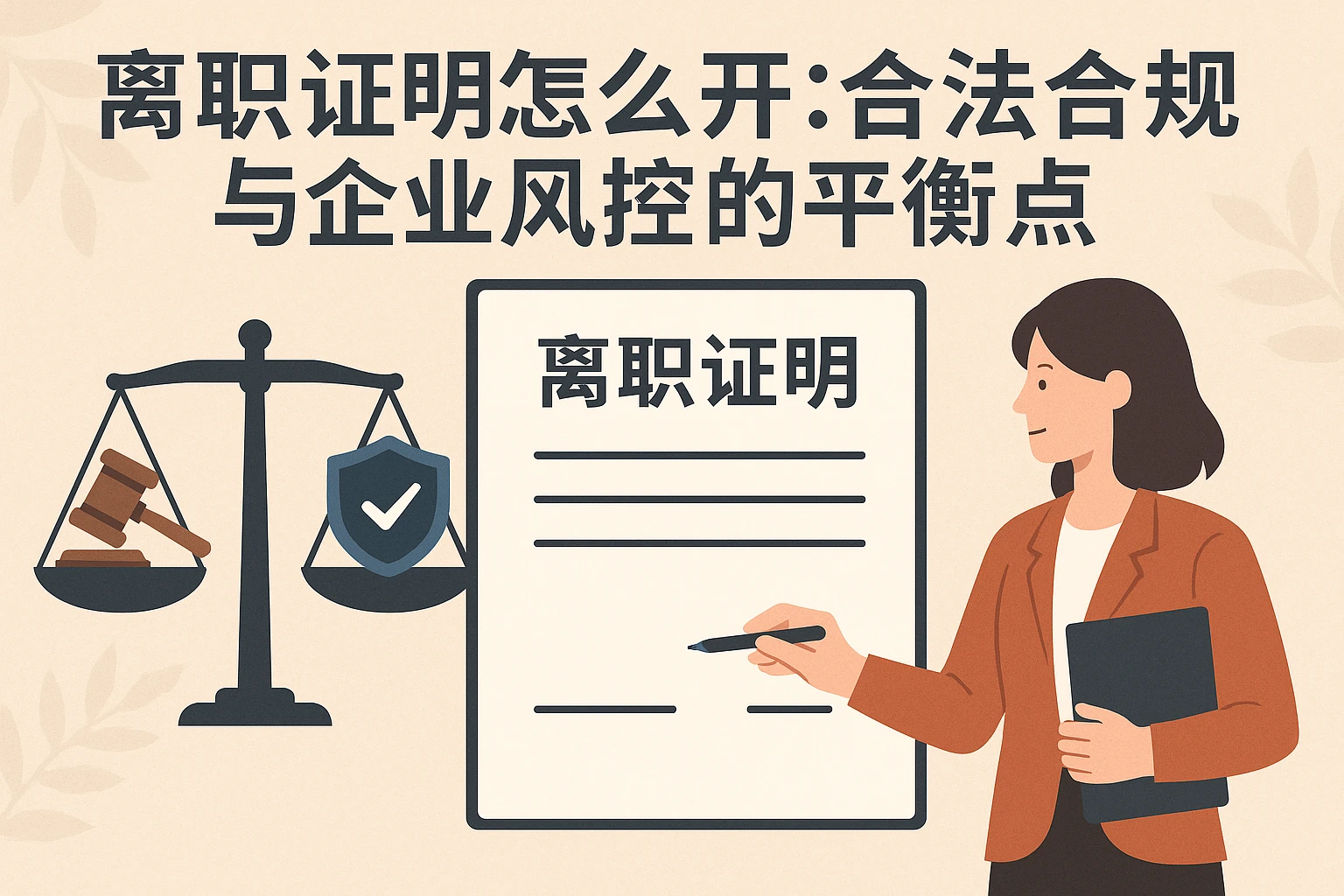 离职证明怎么开：合法合规与企业风控的平衡点