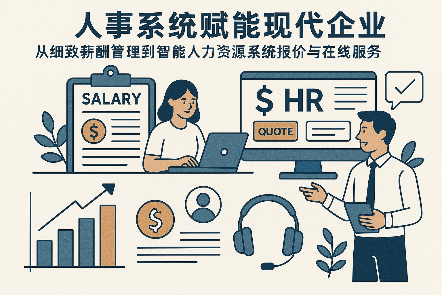 人事系统赋能现代企业：从细致薪酬管理到智能人力资源系统报价与在线服务