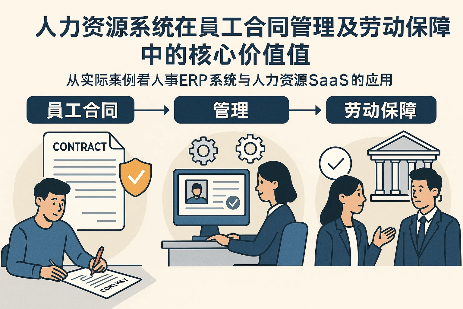 人力资源系统在员工合同管理及劳动保障中的核心价值——从实际案例看人事ERP系统与人力资源SaaS的应用