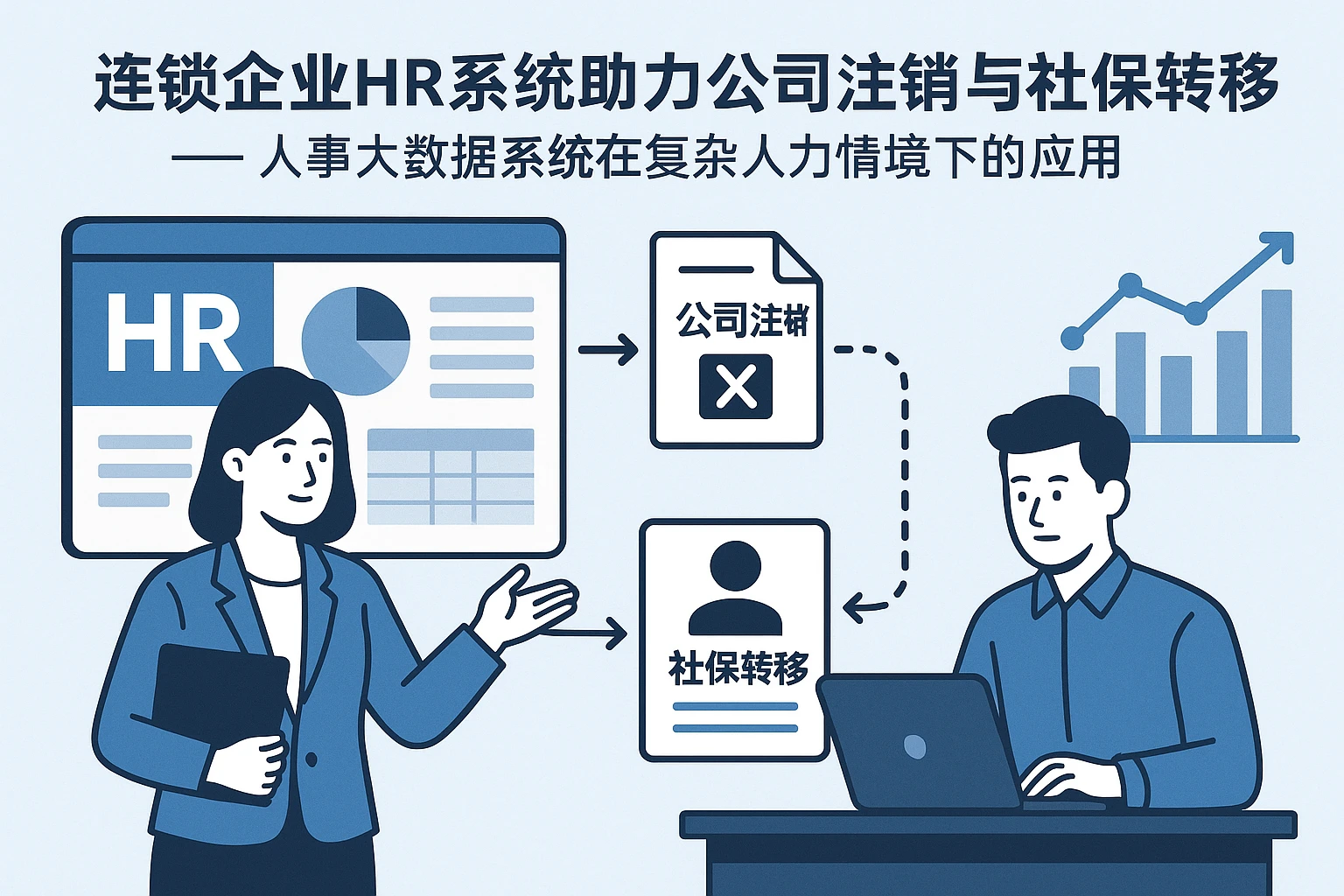连锁企业HR系统助力公司注销与社保转移——人事大数据系统在复杂人力情境下的应用