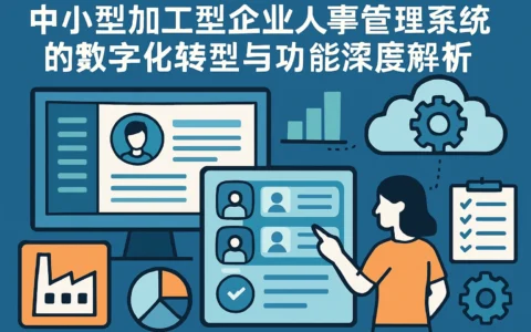 中小型加工型企业人事管理系统的数字化转型与功能深度解析